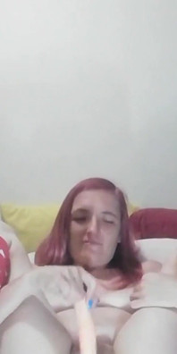 Horny Slut Ami Fucks Her Pussy Late at Night