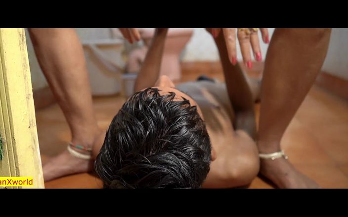 Indian Xshot: Indischer heißer stiefmutter-tabu-sex mit frechen teen-jungen