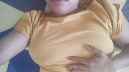 Stepmom Just up and with Rich Tits She Makes an Ejaculation That Gets All Wet in Her Tight Pussy