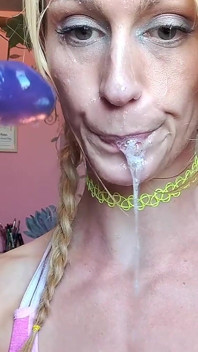 Vanessa Hastings Messy Spit Face Dildo Deepthroat
