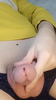 Athletic Guy Masturbates His Big Penis
