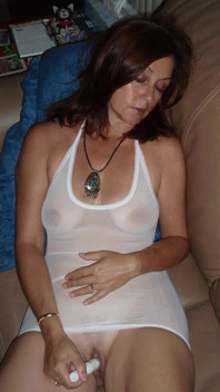Candi Annie Hardcore Photo Shoot in White Lingerie