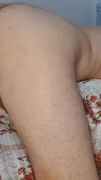 Stretching His Asshole with an Inflatable Dildo & Milking His Big Dick & Tied Balls
