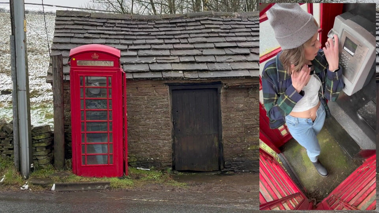 Serenity Cox: Cumming Hard in the Red Telephone Box with Lush Remote...