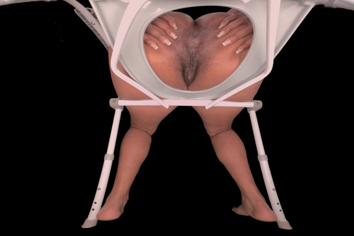 Ebony VR Solos VR.AR Fetish Films: Chy's 1. toaleta POV - předělané