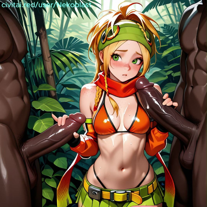 Nekoblastai: Rikku Final Fantasy, gangbang ai