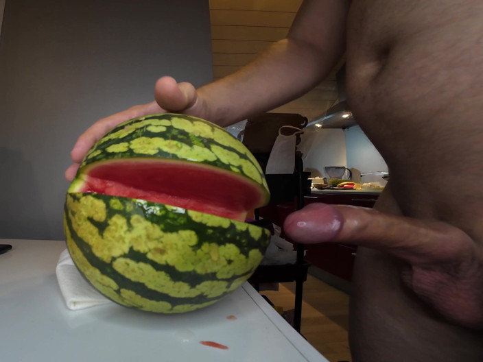 69KinkyCouple: My Way of Beeing a Vegan. Fucking a Watermelon