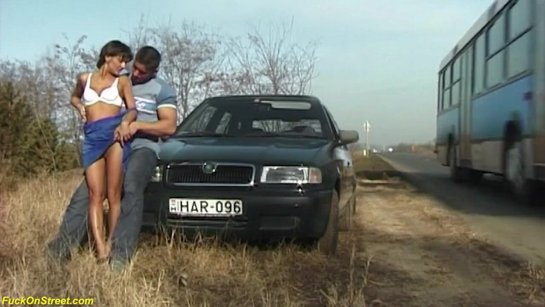 Goldwin pass: Extreme horny couple fucking on street