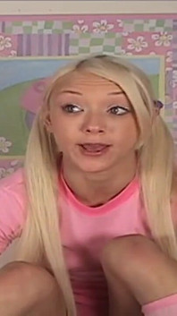 Blonde Teen Fingering and Cumming Hard with Orgasm