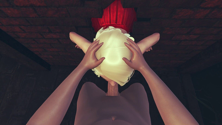 Joas22222: 슈퍼 우먼 Gloryhole Surprise - Park Deepthroat BJ와 Titjob - 여주인공의 입을 채우는 거대한 정액