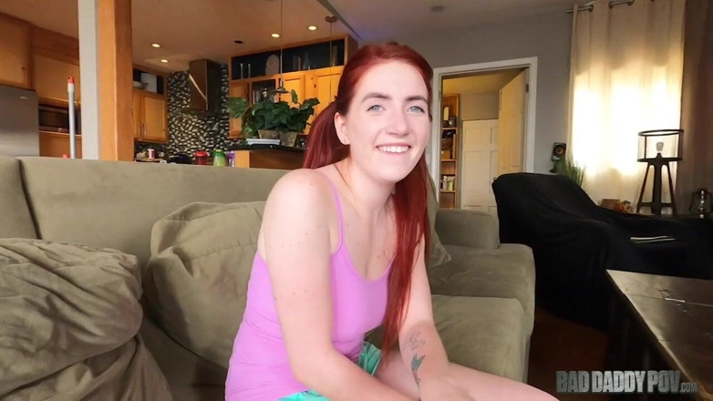 BadStepFamilyPov: Badfamilypov - Stepdaddy's Redhead Stepdaughter Teaches Him a Lesson in Love