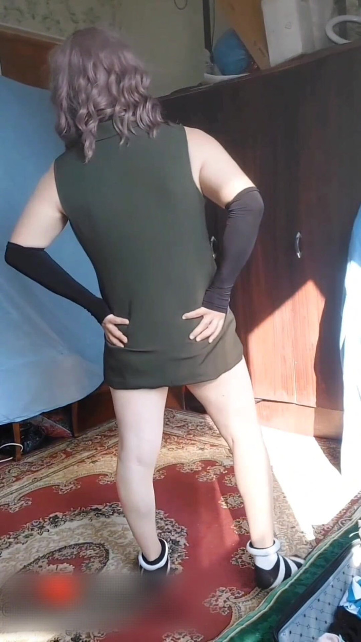 Kitty_Cross: Big Butt Booty Slampa Crossdresser Sissy Gay Vit röv sexig...