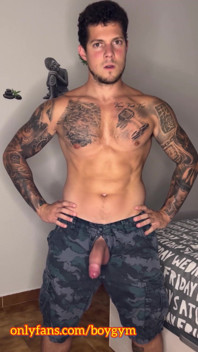 My Big Cock Cums with Military Outfit!