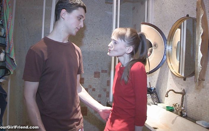 Sell Your GF: Teen gầy gò bị nện và bắn tinh vào đít trước...
