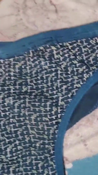 Skinny Sissy Boy Masturbating Using Stepmom's Pantie and Cum on Pantie