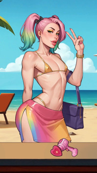 Ep2: Giorno 2: Attività in Spiaggia - Controllo Lewd Della Futa Zona