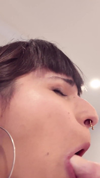 Tgirl Foot Goon Worships and Licks Wet Dripping Girl Feet