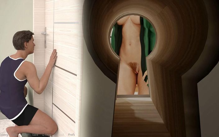 Adultgameplayvideos: Min styvbrors fru #9 Jag såg Jennifer helt naken