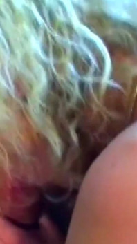 Blonde Babe Fingers Her Pierced Pussy While Sucking Cock