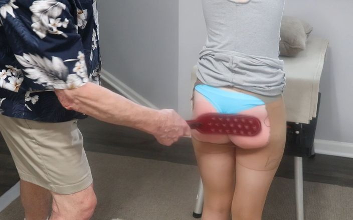Azure Sky Films: Dsc12-6) Petite Spinner Reagan Reid BDSM Spank, Paddle and Cane...