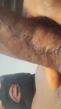 Jerking off My Big Fat African Cock Till I Cum for You
