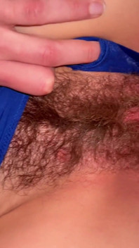 My Partner Cum Again on My Hairy Pussy - Sweat and Garter-panties