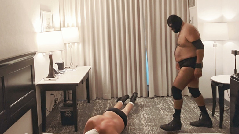 Punchbagplz: Bearops Takes Over Hotel Room Wrestling Roleplay