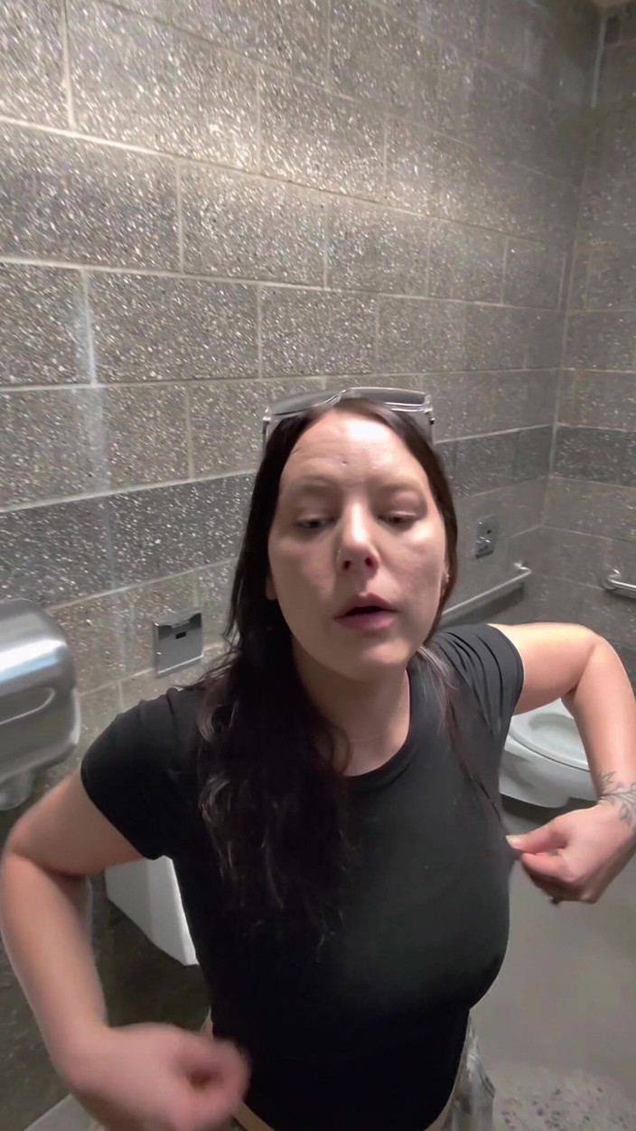 Mya Lane: Wife Sneaks Into Gas Station Restroom to Get Fucked