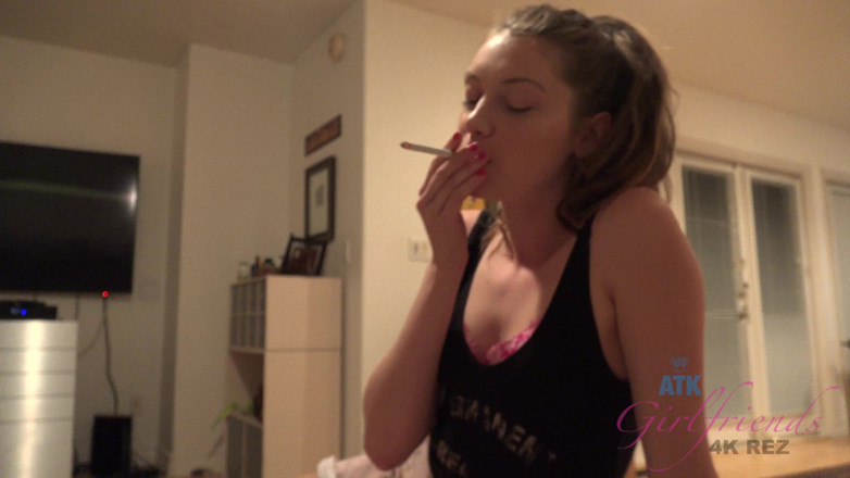 ATK Fans (Girlfriends): Elena Smokes a Cigarette While She Teases You on the...