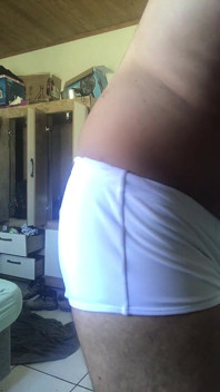 Trying Out New Swim Trunks and Boots. Exercises and Stretches.