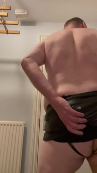 Julian Sharp with Black Stockings on