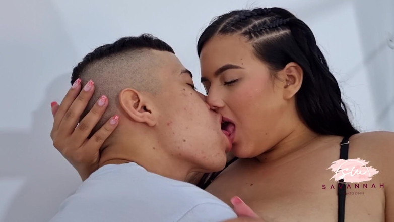 Savannah Watson: Teen Couple Have Rough Sex on the Stairs While Their...