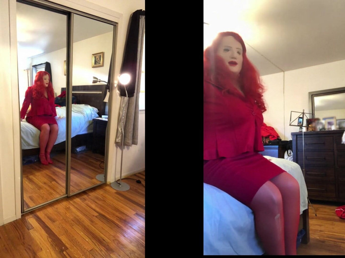 Deanna Doll: Deanna CD娃娃从红色西装中脱下完整视频