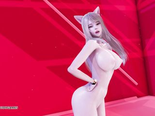 3D-Hentai Games: [MMD] Sistar - Ensam Ahri sexig naken dans league of legends...