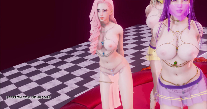 3D-Hentai Games: MajorLazer - Sua Cara Ahri Kaisa Seraphine striptiz KDA league of...