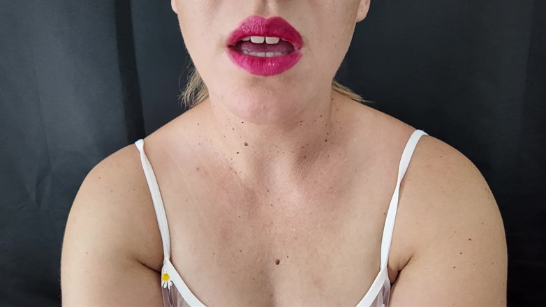 Stacey Reid: Red Lips Blowjob JOI Cum Countdown From 60