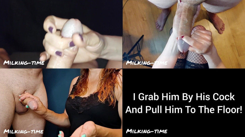 Milking-time: Ada batang di mana-mana! Kompilasi skrin berbelah 4