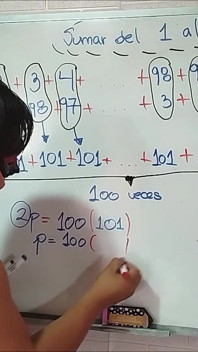 8. Arithmetisch: Zusatz von 1 zu 100