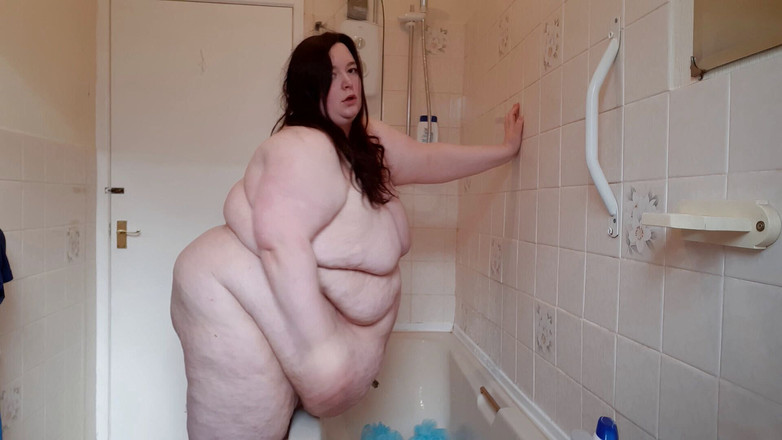 SSBBWLadyBrads: 超级肥胖的女郎肚子和身体摇晃