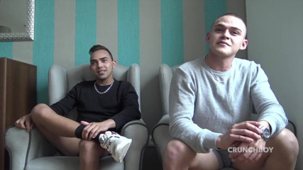 FIRST BAREBACK EXPERIENCE IN BACKROOM: Jav used raw the sexy Arab Kalid