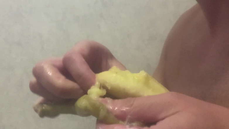 Throateman: Ein sehr schmutziges halstraining mit Banane und Milch. Nicht für...