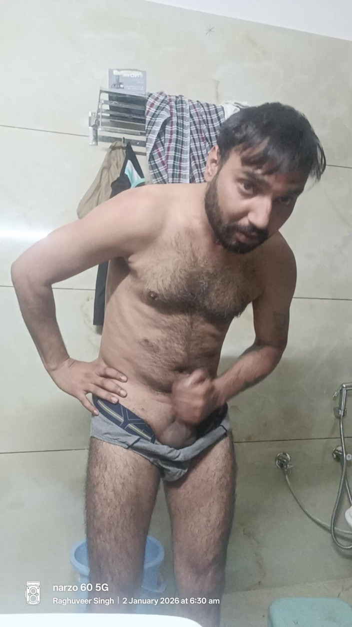 Rajasthani-old-lover: Indický Rajasthani Desi Muž si užívá sprchu