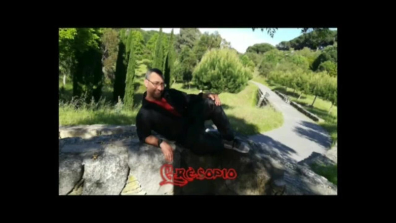 Casal Gresopio Male: Gresopio Caressing Himself While Seeing Himself on Television