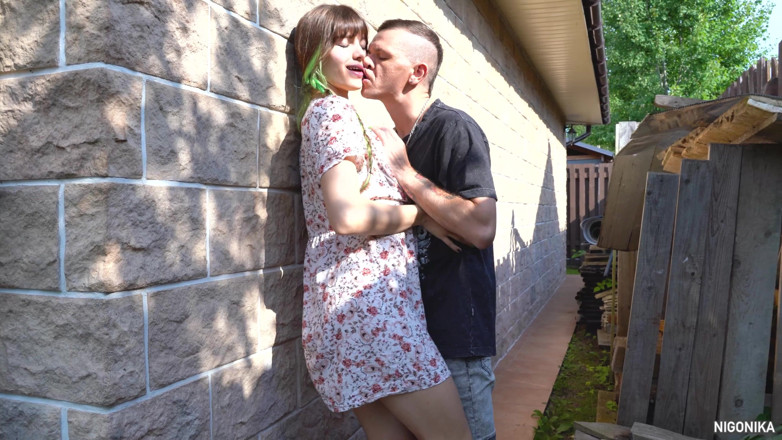 NIGONIKA: Neighbor Tinka Mad Maura Fucks Behind the Garage While Parents...