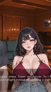 Ntr’d par mon ami n ° 12, jeu ai hentai - masturbation à travers un short
