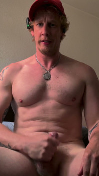 Gay Gooner Christian Hunter Flexes and Goes Hard on His Cummy Thick Cut Cock