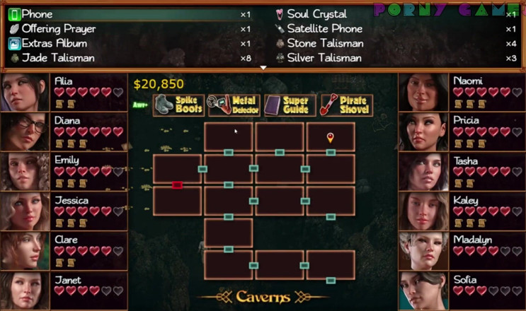 Porny Games: Tesoro di Nadia - Trio su una grotta (2/4)