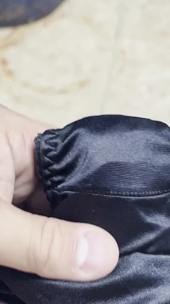 義母の小便ブラックパンティーでオナニー