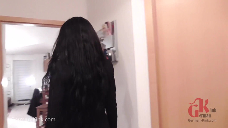 German Kink: Stockinged German babe with big boobs rides her lover's hard...