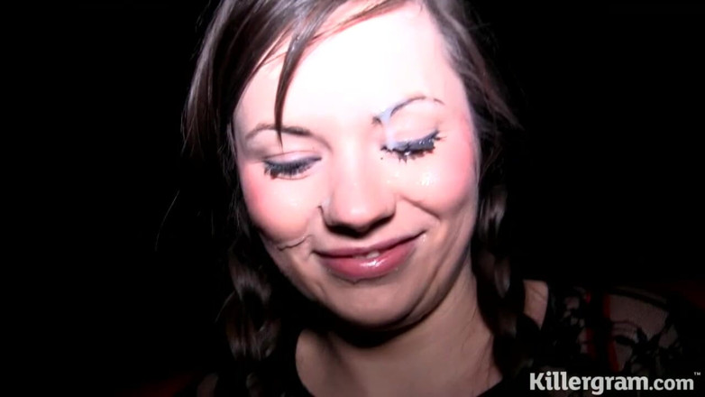Killergram: Teen cum slut goes dogging and gets multiple messy facials